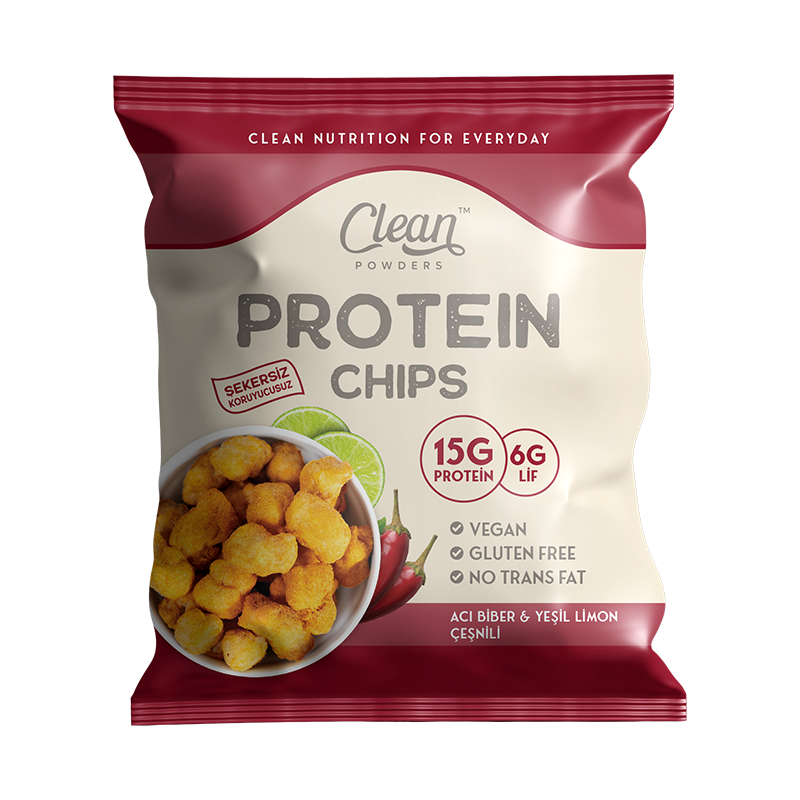 Protein Chips 50 Gr Acı Biber Yeşil Limon